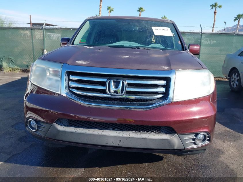 2014 Honda Pilot Ex-L VIN: 5FNYF3H5XEB019862 Lot: 40361021