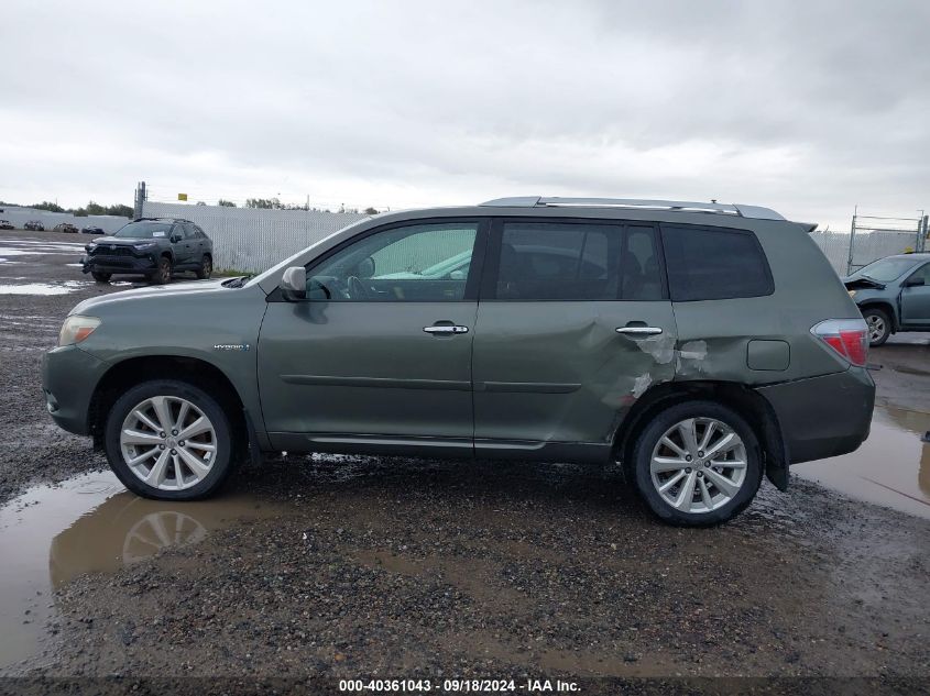 2009 Toyota Highlander Hybrid Limited VIN: JTEEW44A292028572 Lot: 40361043