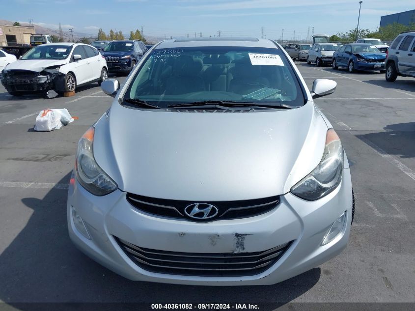 KMHDH4AEXCU254433 2012 Hyundai Elantra Limited (Ulsan Plant)