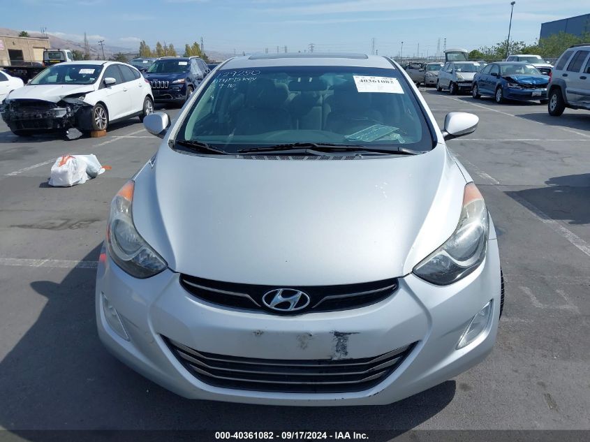 2012 Hyundai Elantra Limited (Ulsan Plant) VIN: KMHDH4AEXCU254433 Lot: 40361082