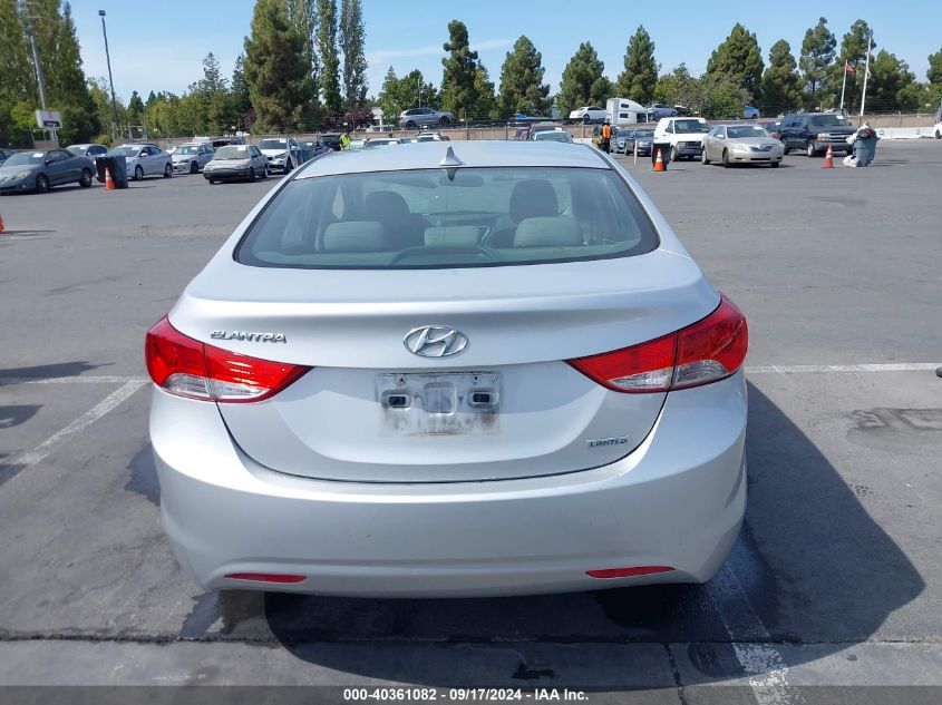 2012 Hyundai Elantra Limited (Ulsan Plant) VIN: KMHDH4AEXCU254433 Lot: 40361082