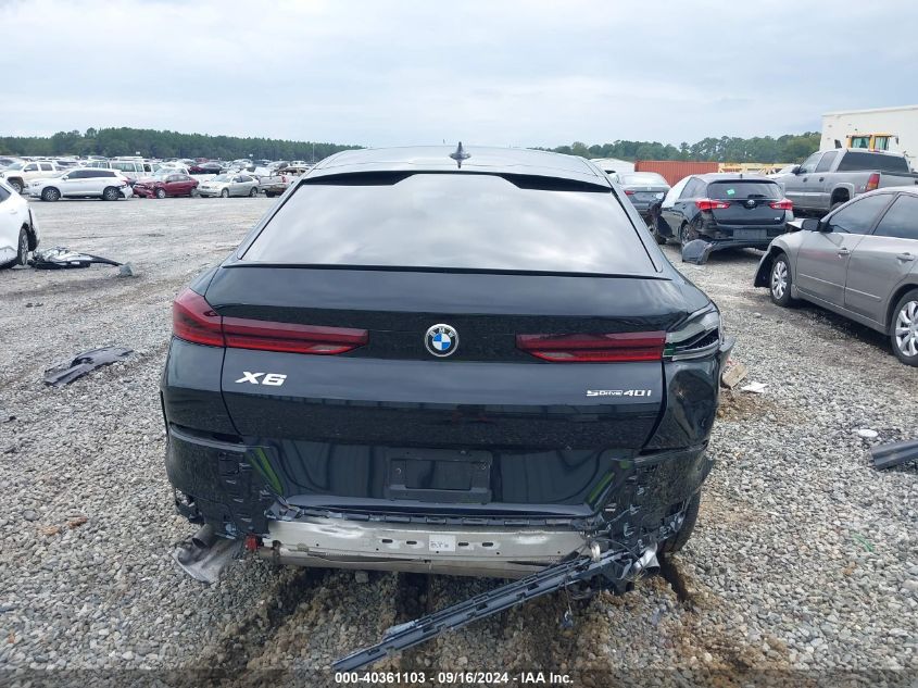 2021 BMW X6 Sdrive40I VIN: 5UXCY4C04M9E51394 Lot: 40361103