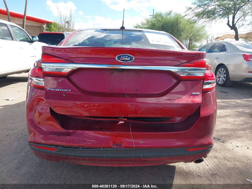 2017 Ford Fusion Se VIN: 3FA6P0H70HR206914 Lot: 40361120