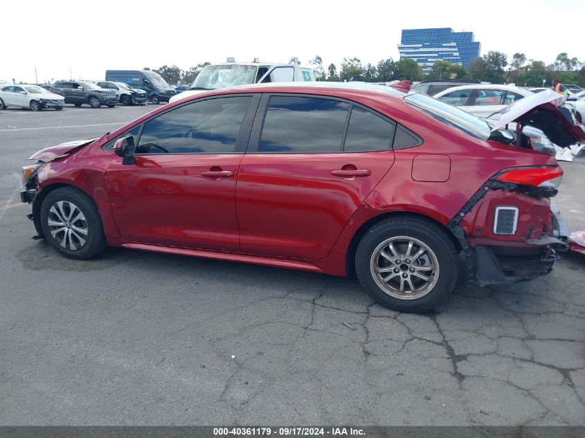 2022 Toyota Corolla Hybrid Le VIN: JTDEAMDE9NJ055760 Lot: 40361179