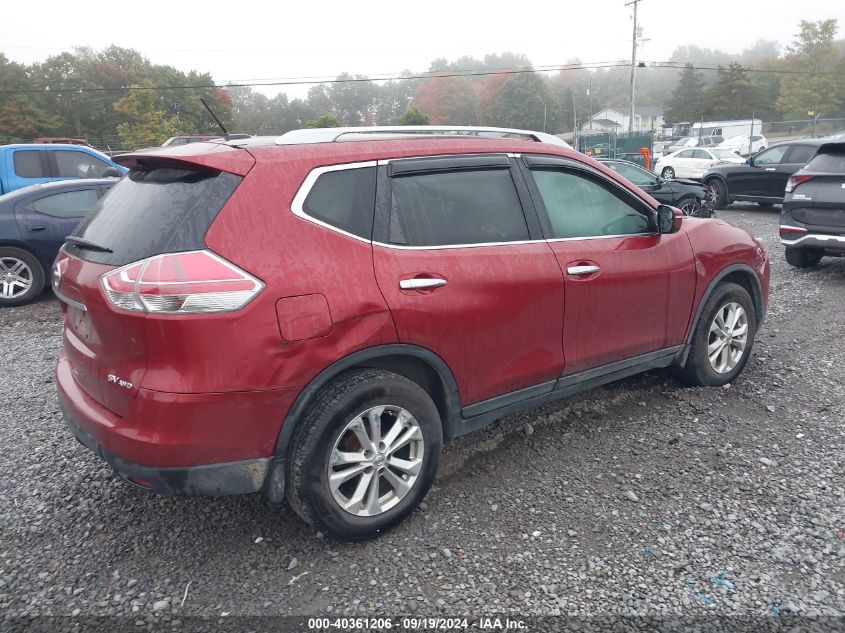 2015 Nissan Rogue Sv VIN: 5N1AT2MV3FC897797 Lot: 40361206