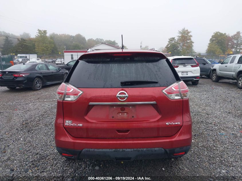 2015 Nissan Rogue Sv VIN: 5N1AT2MV3FC897797 Lot: 40361206