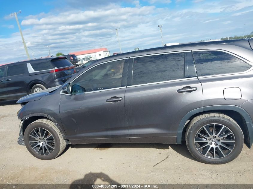 2017 Toyota Highlander Se/Xle VIN: 5TDKZRFH2HS512870 Lot: 40361209