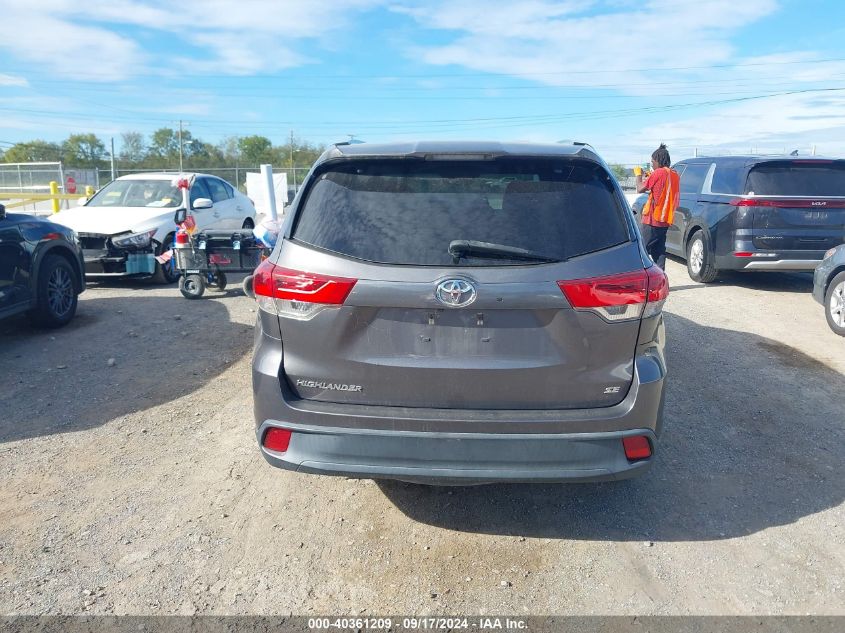 2017 Toyota Highlander Se/Xle VIN: 5TDKZRFH2HS512870 Lot: 40361209