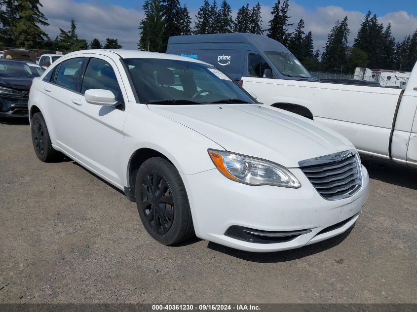 2012 Chrysler 200 Lx VIN: 1C3CCBABXCN127205 Lot: 40361230