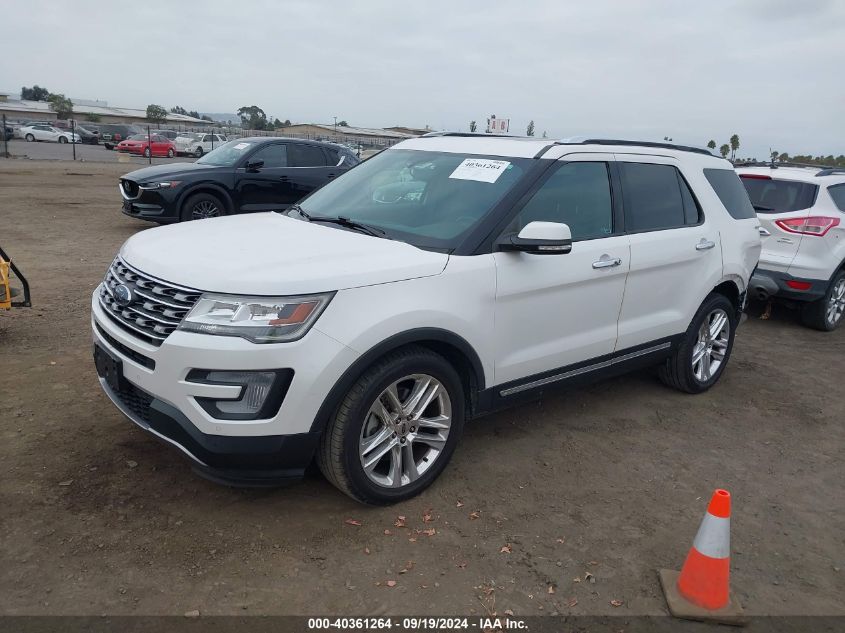 1FM5K7F87HGD12806 2017 FORD EXPLORER - Image 2