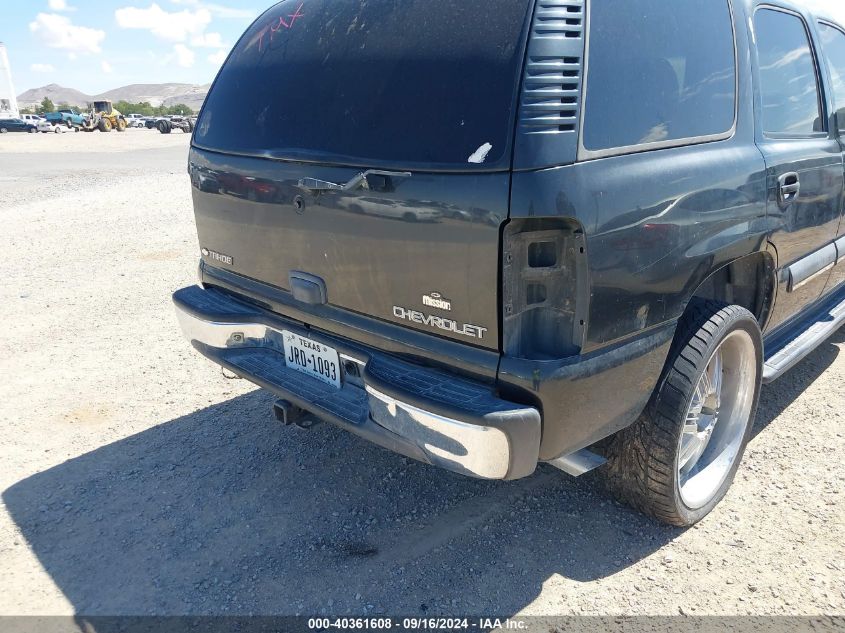 2003 Chevrolet Tahoe Ls VIN: 1GNEC13Z53R204619 Lot: 40361608