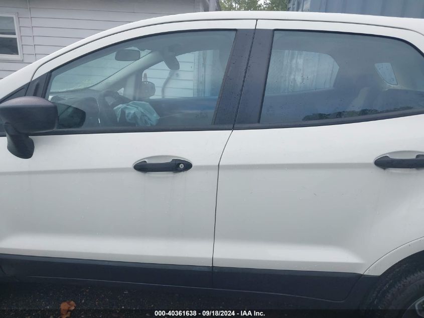 2020 Ford Ecosport S VIN: MAJ3S2FE0LC371674 Lot: 40361638