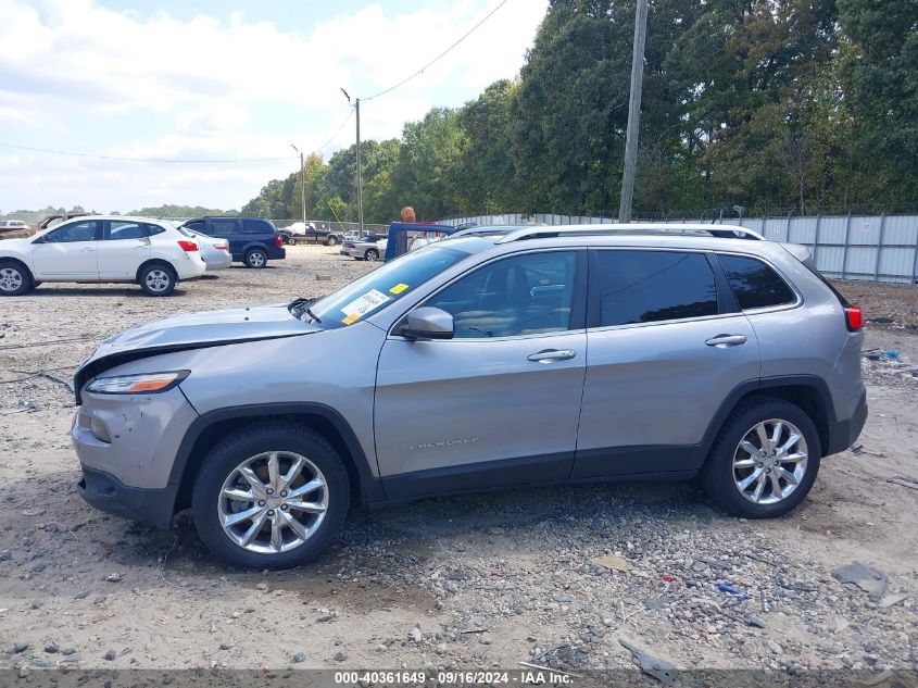 2015 Jeep Cherokee Limited VIN: 1C4PJLDS6FW580398 Lot: 40361649