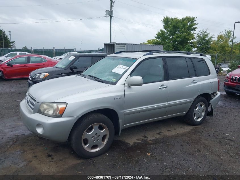 2006 Toyota Highlander Sport V6 VIN: JTEEP21A060176751 Lot: 40361709