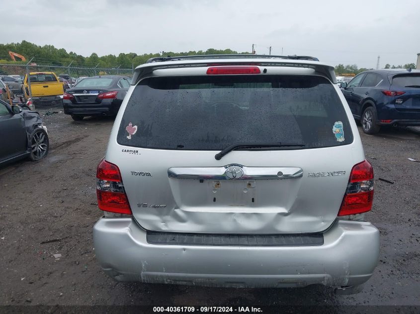 2006 Toyota Highlander Sport V6 VIN: JTEEP21A060176751 Lot: 40361709