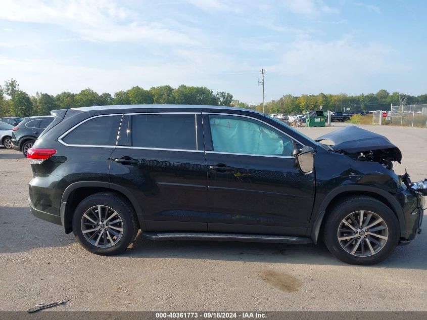 2019 Toyota Highlander Se/Xle VIN: 5TDJZRFH1KS572447 Lot: 40361773