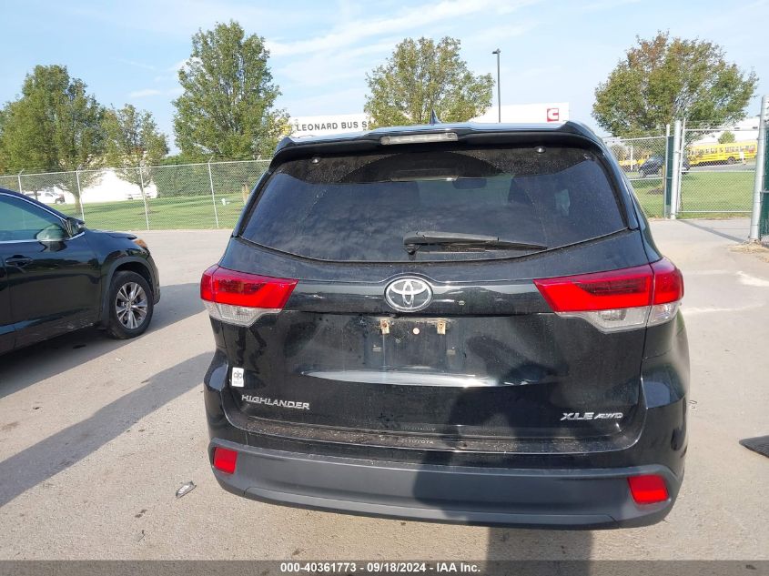 2019 Toyota Highlander Se/Xle VIN: 5TDJZRFH1KS572447 Lot: 40361773