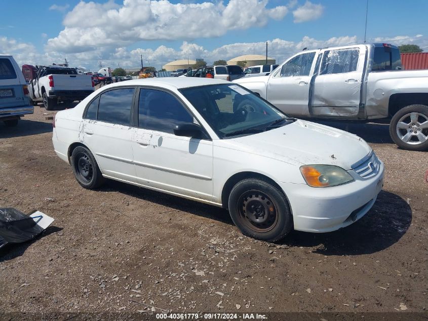 2003 Honda Civic Lx VIN: 2HGES16563H537496 Lot: 40361779