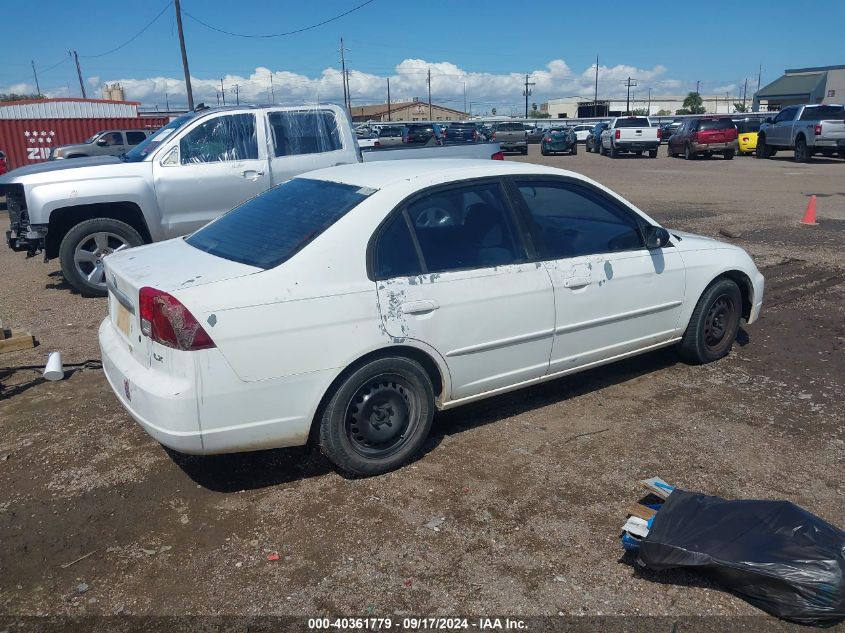 2003 Honda Civic Lx VIN: 2HGES16563H537496 Lot: 40361779