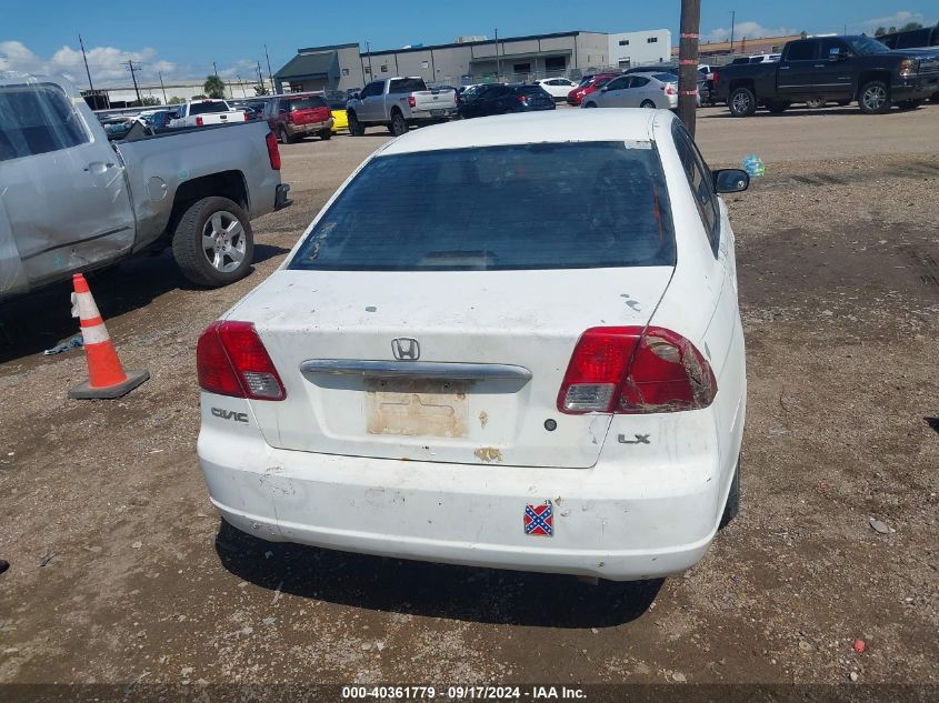 2003 Honda Civic Lx VIN: 2HGES16563H537496 Lot: 40361779