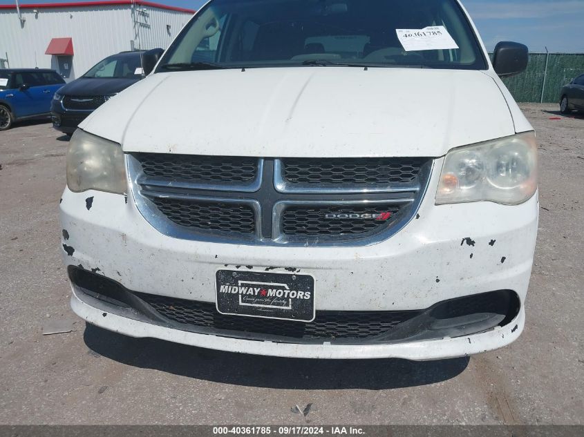 2013 Dodge Grand Caravan Se VIN: 2C4RDGBG4DR765500 Lot: 40361785