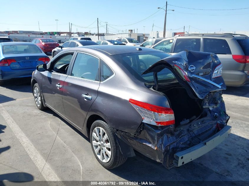 2013 Nissan Sentra Sv VIN: 3N1AB7APXDL647634 Lot: 40361792