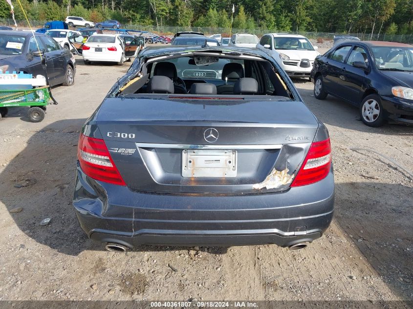 2013 Mercedes-Benz C 300 4Matic VIN: WDDGF8AB8DR279829 Lot: 40361807