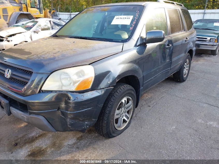 2004 Honda Pilot Ex-L VIN: 2HKYF18574H551980 Lot: 40361848