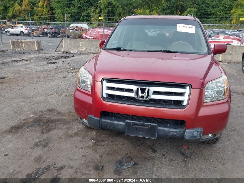 2006 Honda Pilot Ex VIN: 2HKYF18596H502847 Lot: 40361860