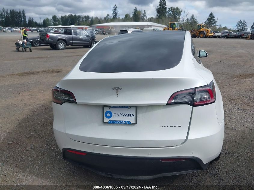 2020 Tesla Model Y Long Range Dual Motor All-Wheel Drive VIN: 5YJYGDEE0LF011273 Lot: 40361885