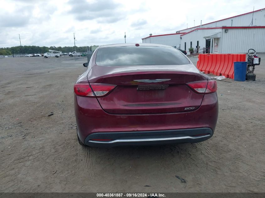 2015 Chrysler 200 Limited VIN: 1C3CCCAB9FN670765 Lot: 40361887