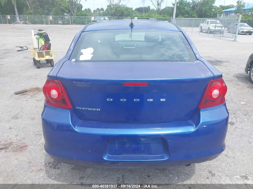 2013 DODGE AVENGER SE - 1C3CDZAB0DN614338