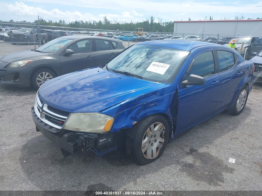2013 DODGE AVENGER SE - 1C3CDZAB0DN614338