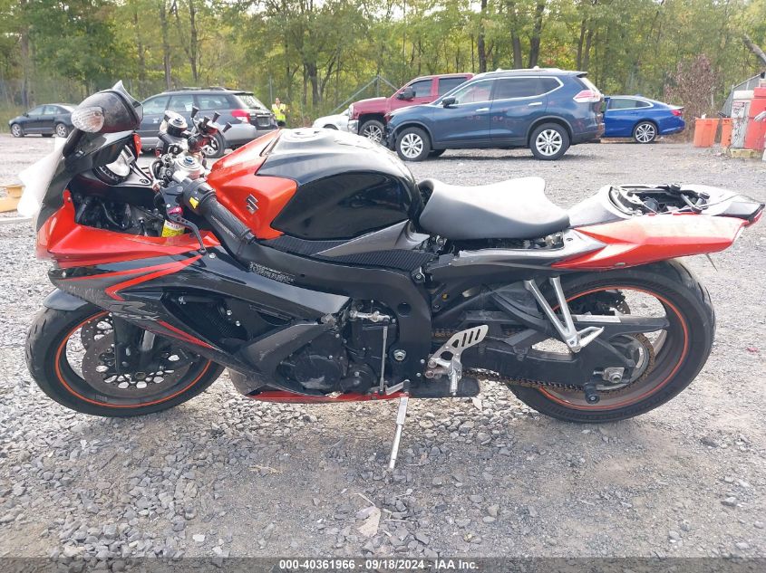 2008 Suzuki Gsx-R750 VIN: JS1GR7LAX82101106 Lot: 40361966