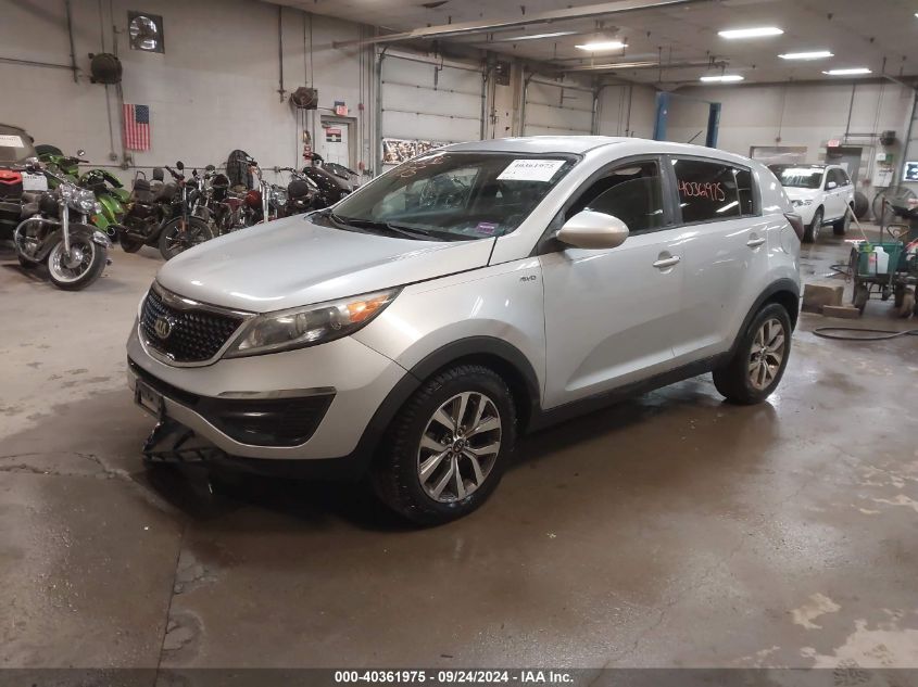 VIN KNDPBCAC0G7853342 2016 KIA Sportage, LX no.2