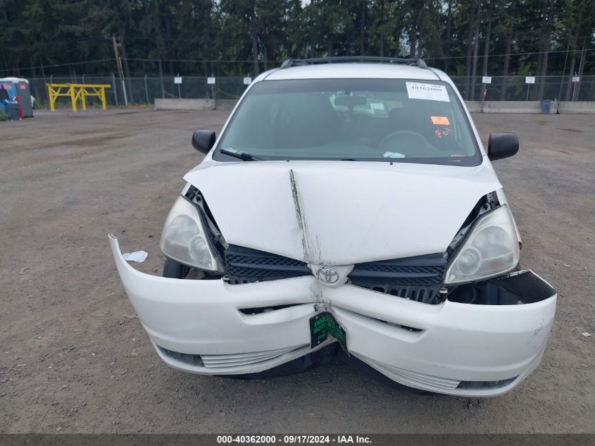 2005 Toyota Sienna Ce VIN: 5TDZA23C95S343772 Lot: 40362000