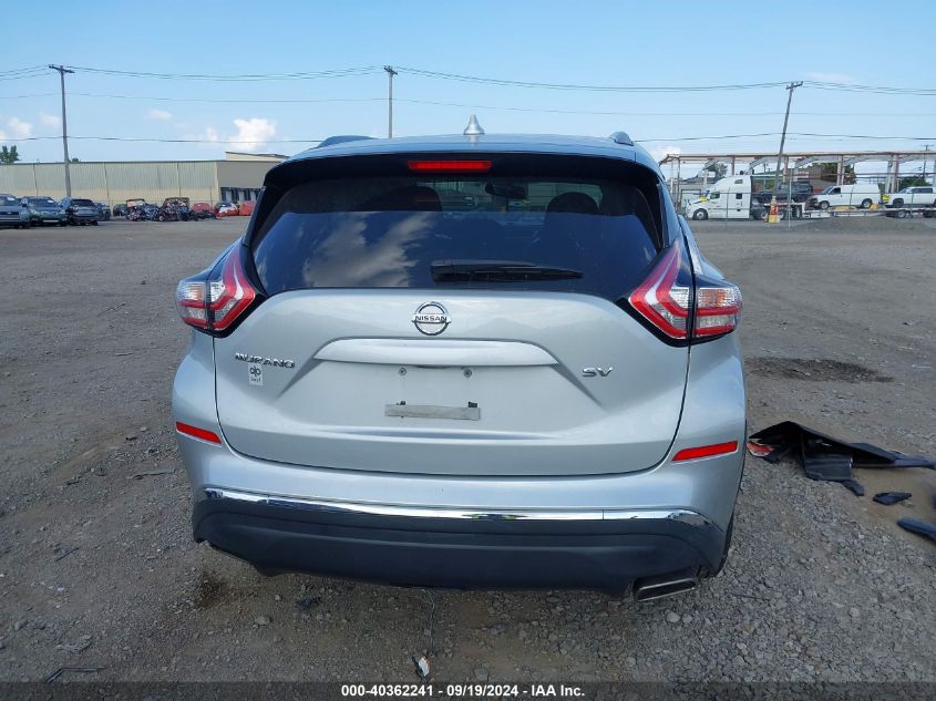 2018 Nissan Murano Sv VIN: 5N1AZ2MG4JN118775 Lot: 40362241