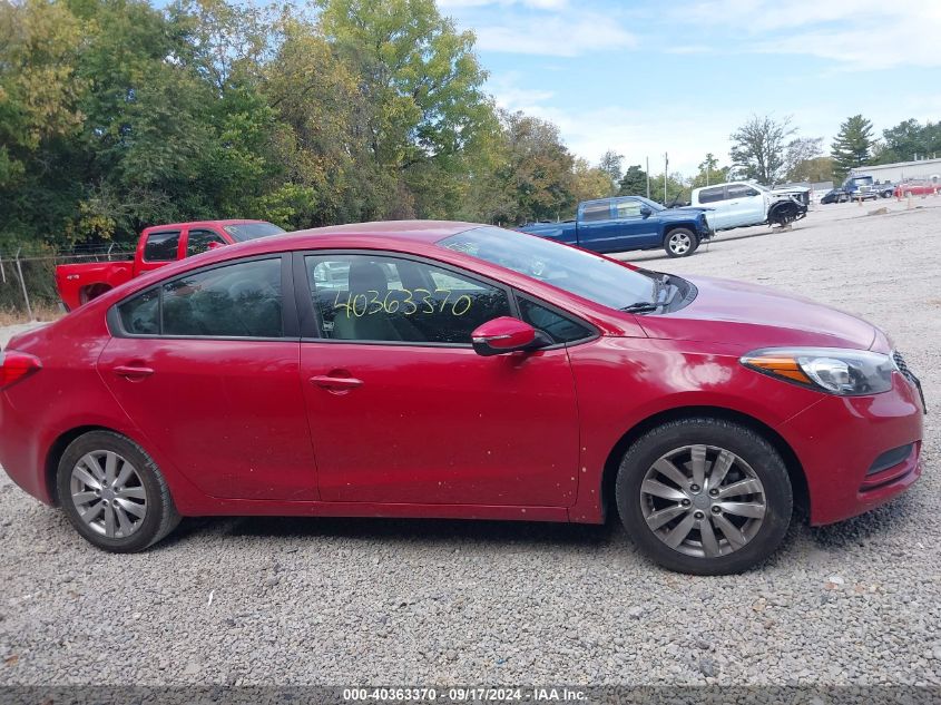 2014 Kia Forte Lx VIN: KNAFX4A66E5153943 Lot: 40363370