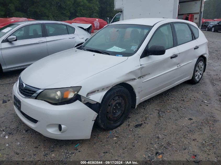 2008 Subaru Impreza 2.5I VIN: JF1GH61638H819066 Lot: 40363544