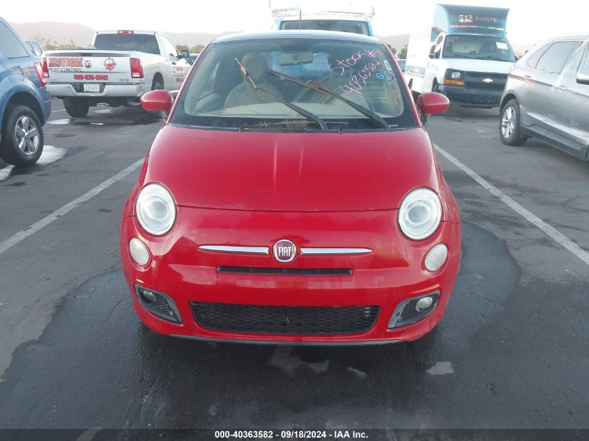 2013 Fiat 500 Sport VIN: 3C3CFFBR0DT665875 Lot: 40363582