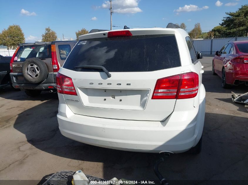 2016 Dodge Journey Se VIN: 3C4PDCABXGT235409 Lot: 40363762