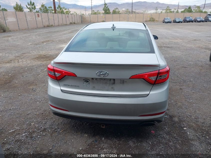 2015 Hyundai Sonata Se VIN: 5NPE24AF4FH165961 Lot: 40363800