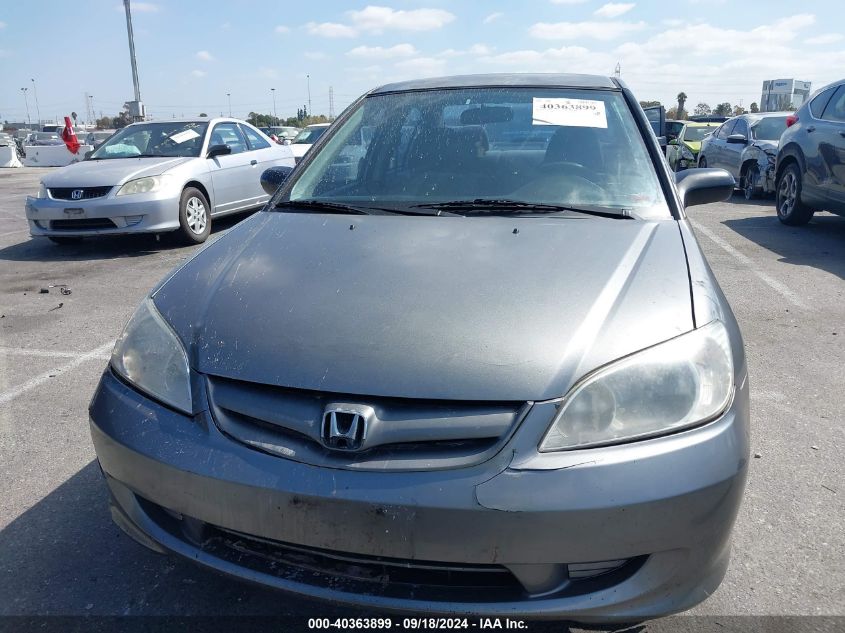 2004 Honda Civic Lx VIN: 2HGES16534H582266 Lot: 40363899