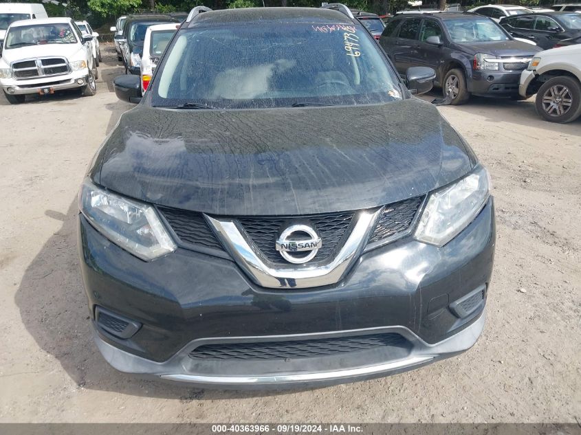 2016 Nissan Rogue Sv VIN: KNMAT2MT1GP694730 Lot: 40363966