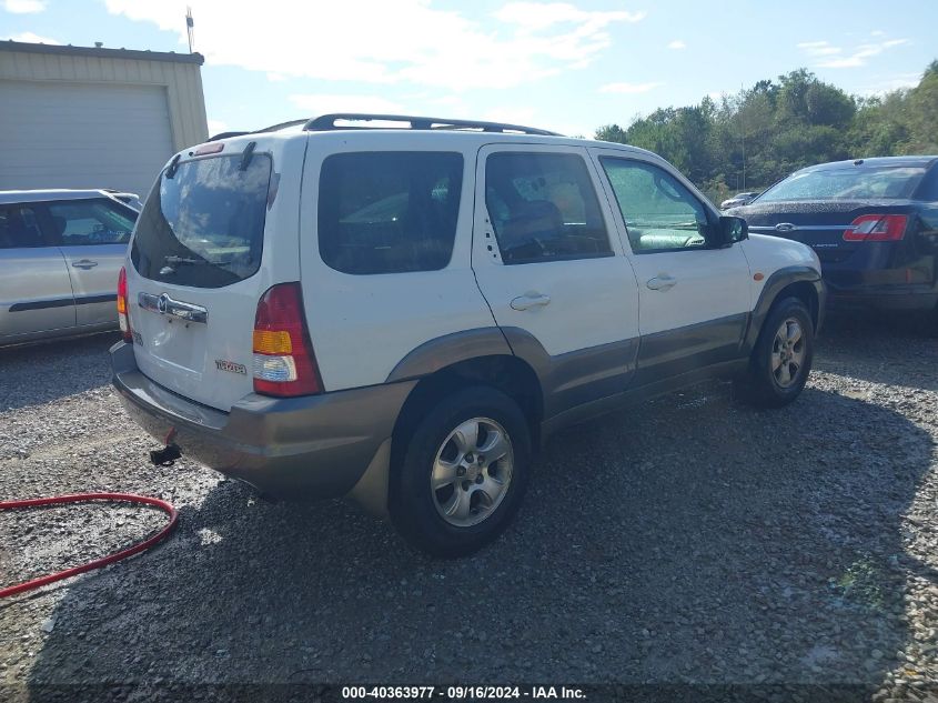 2002 Mazda Tribute Es V6/Lx V6 VIN: 4F2YU08182KM32248 Lot: 40363977