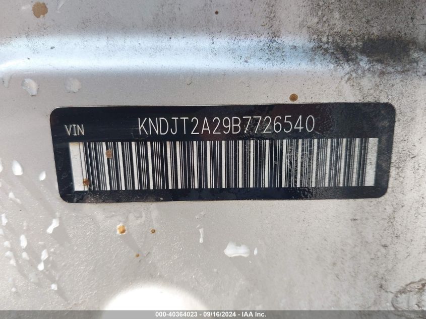 KNDJT2A29B7726540 2011 Kia Soul +