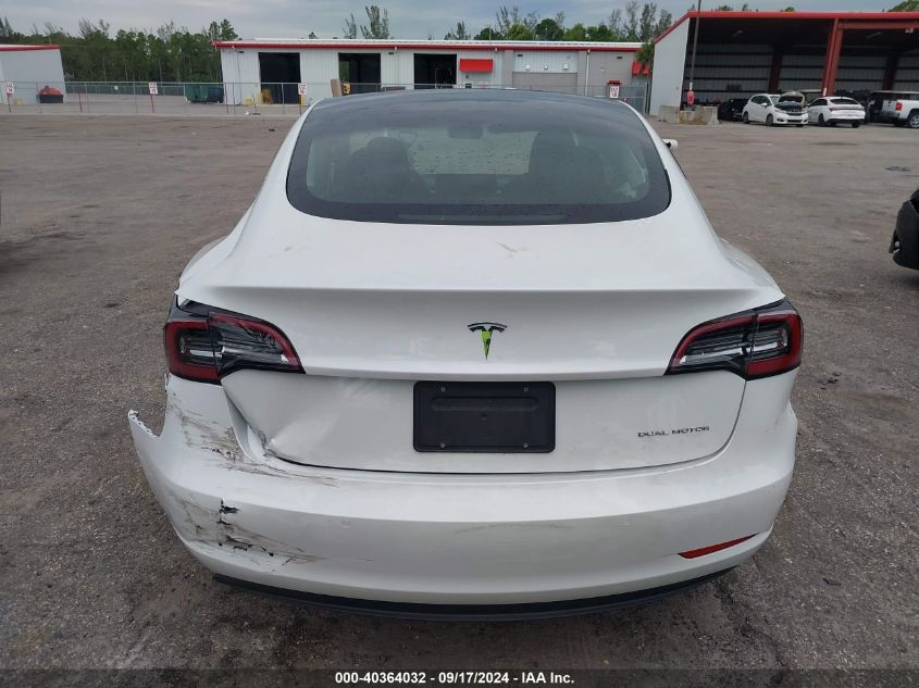 2022 Tesla Model 3 VIN: 5YJ3E1EB2NF335266 Lot: 40364032