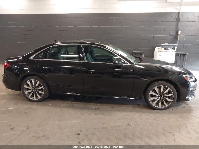 2023 Audi A4 Premium 40 Tfsi Quattro S Tronic VIN: WAUABAF45PN000598 Lot: 40364033