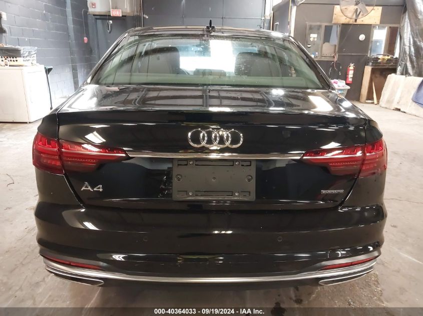 2023 Audi A4 Premium 40 Tfsi Quattro S Tronic VIN: WAUABAF45PN000598 Lot: 40364033