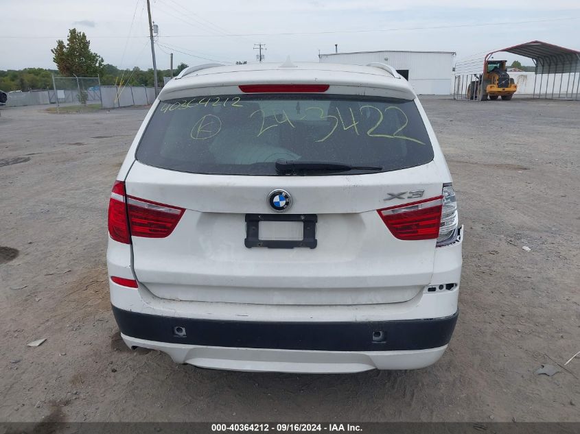 2014 BMW X3 xDrive28I VIN: 5UXWX9C53E0D17491 Lot: 40364212